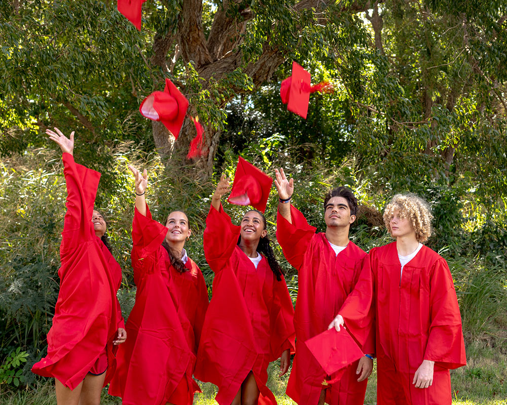 Graduates celebrating