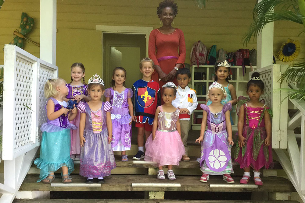 Teacher with infant class